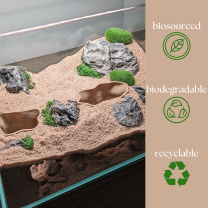 Double Entrance Aquarium and Terrarium Natural Tunnel