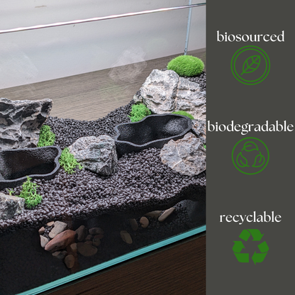 Double Entrance Aquarium and Terrarium Natural Tunnel
