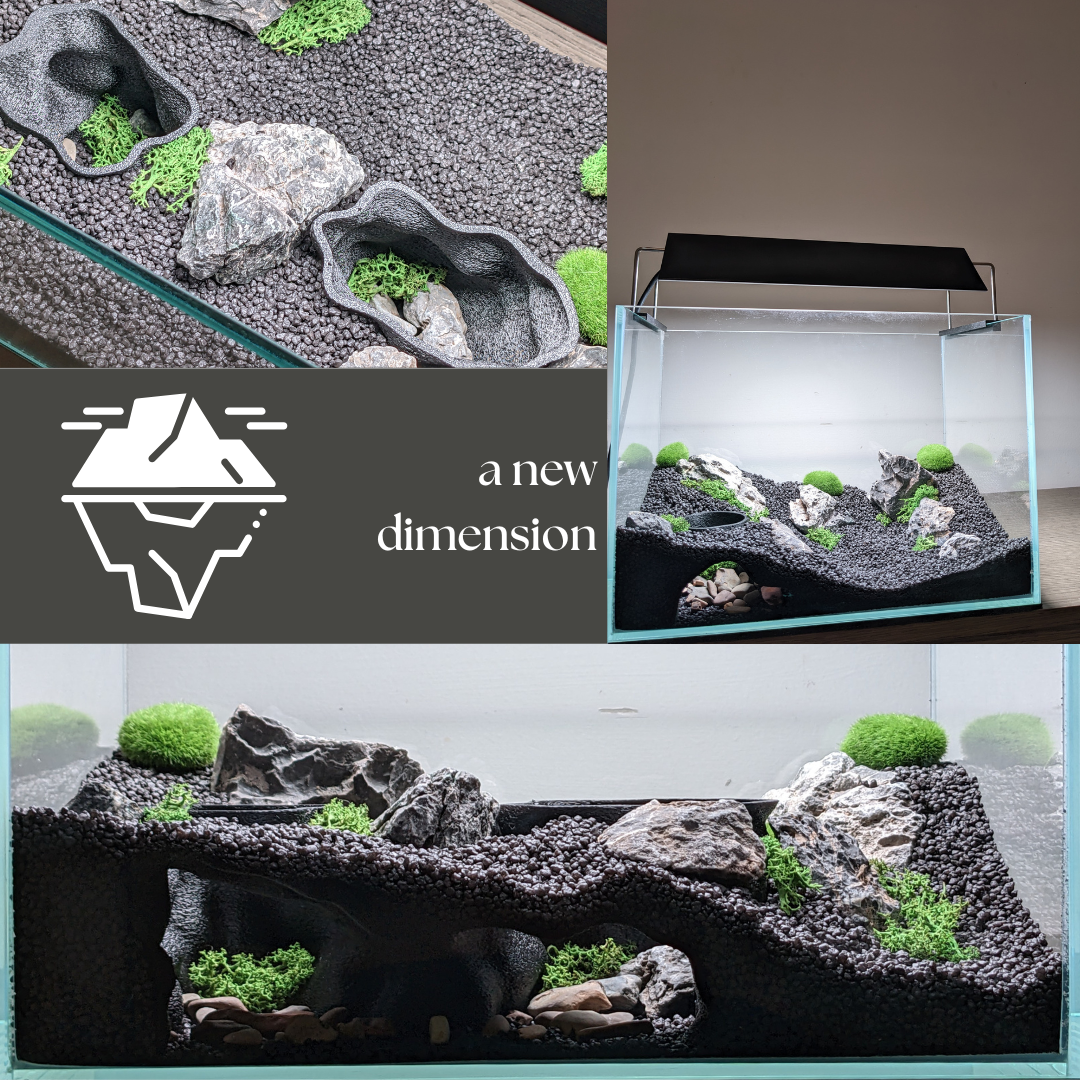 Double Entrance Aquarium and Terrarium Natural Tunnel