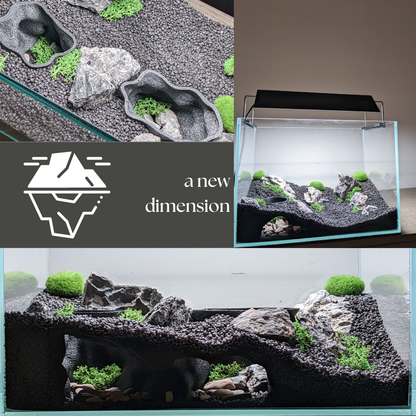 Double Entrance Aquarium and Terrarium Natural Tunnel