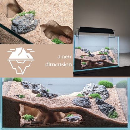 Double Entrance Aquarium and Terrarium Natural Tunnel